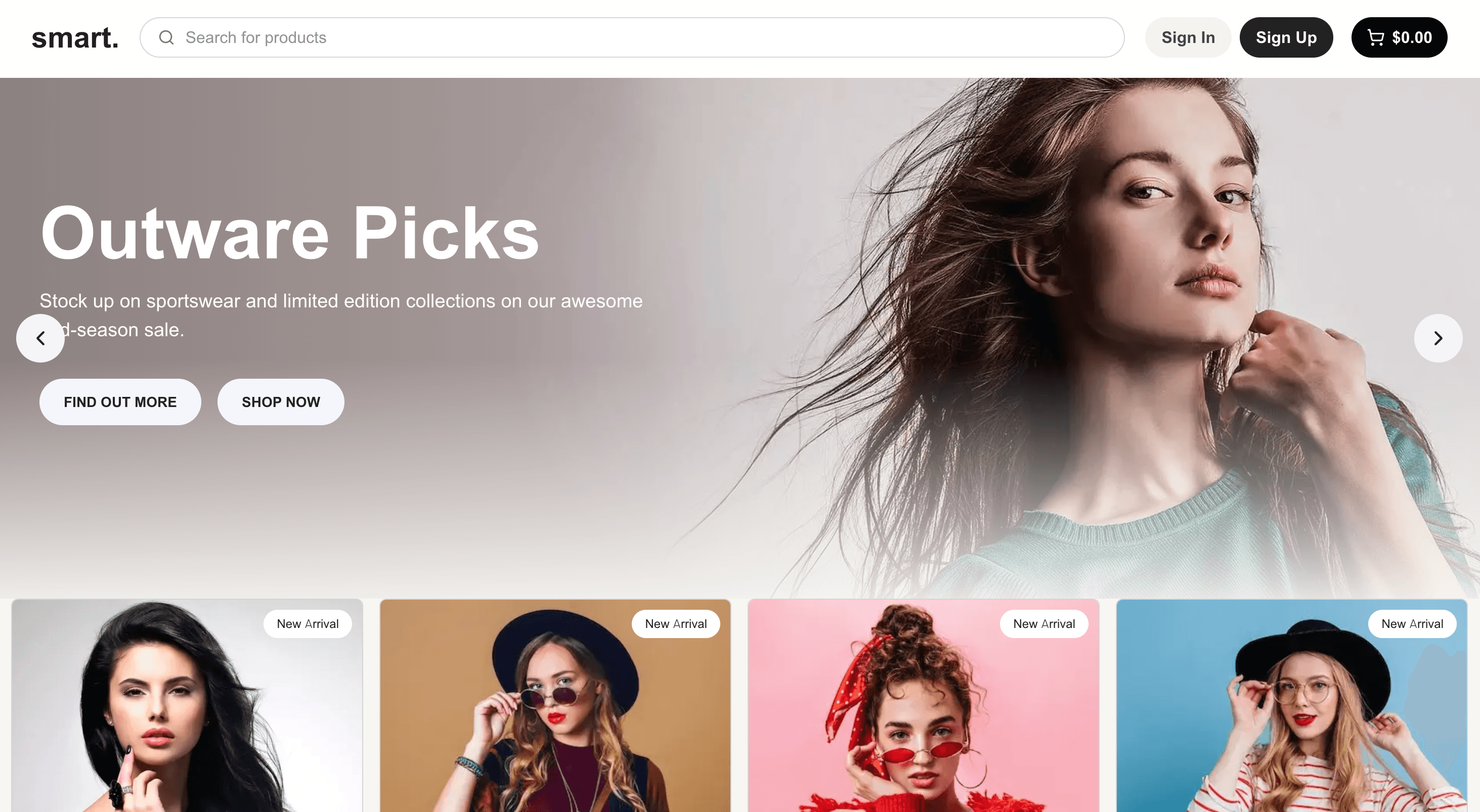Fashion Store website template